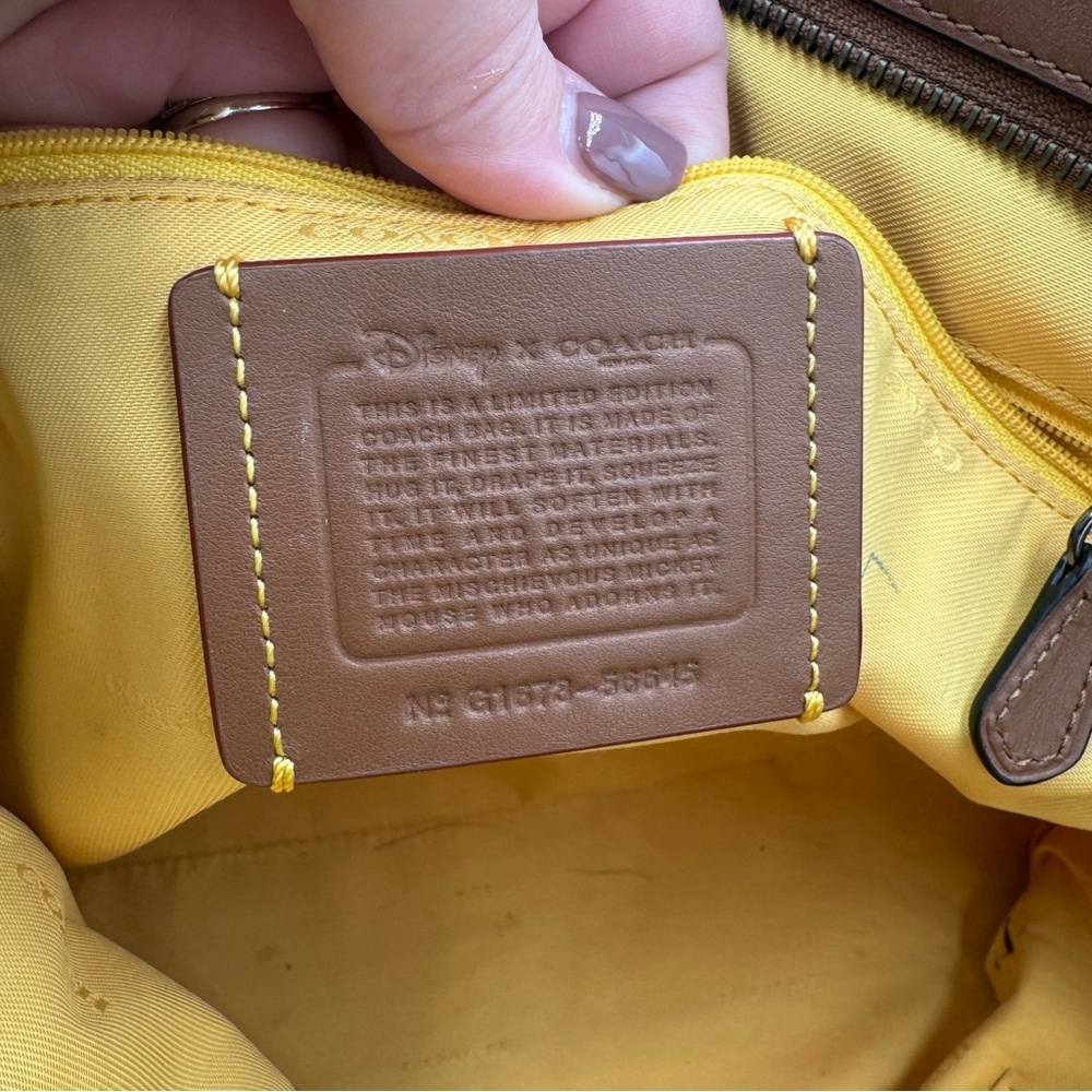 Disney x Coach City Tote Color: Saddle Brown - Picture 8 of 13